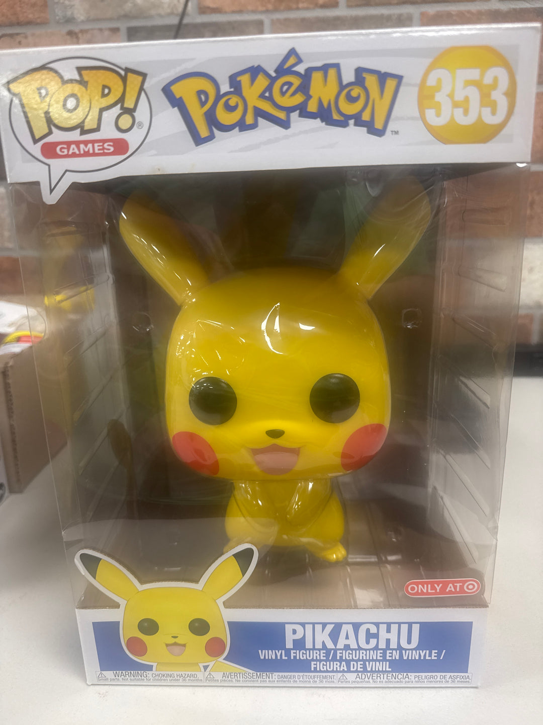Funko Pop! Pikachu #353 Target Jumbo 10 Inch Pokemon  FP92526