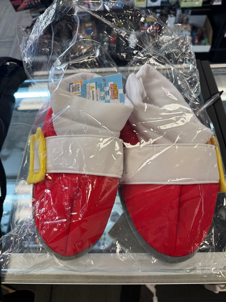 Sonic The Hedgehog Plush Adult Slippers Red ONE SIZE NEW 22025