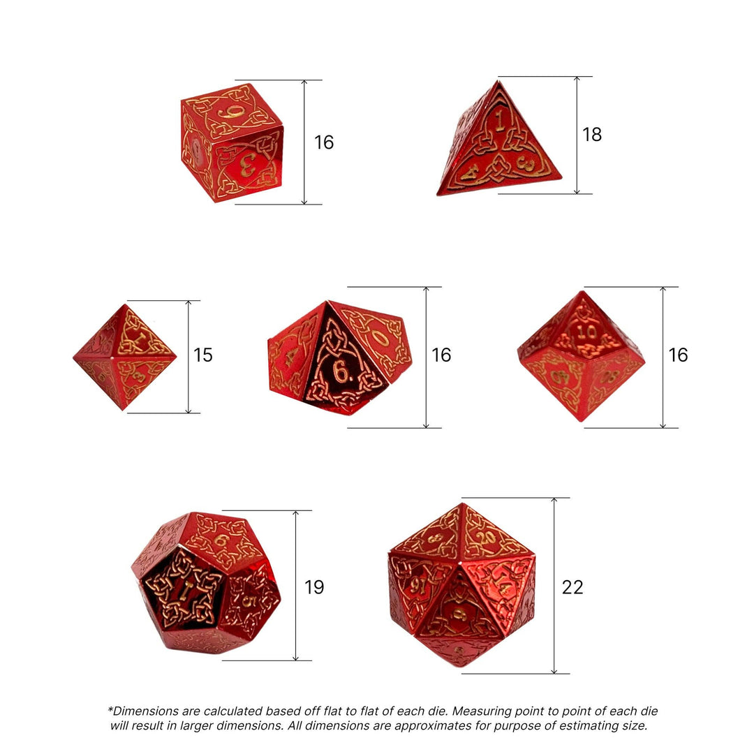 Norse Foundry Celtic Mystery Metal Dice Set NE31726