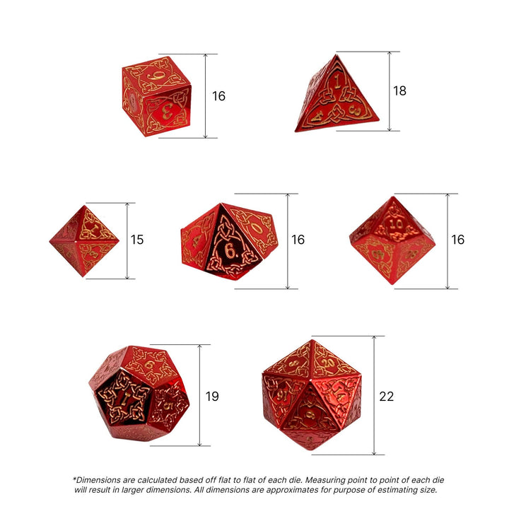 Norse Foundry Celtic Mystery Metal Dice Set NE31726