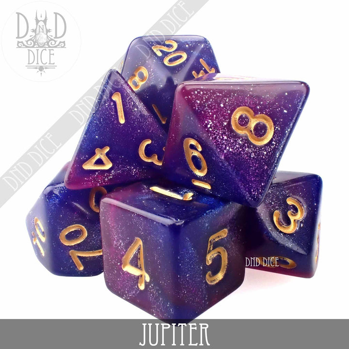 King of Crits Jupiter Galaxy Dice Set NE4226