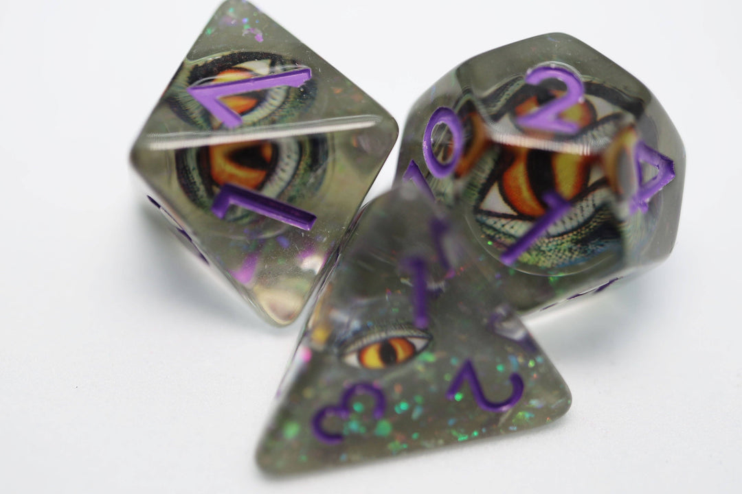 Venom Dragon Eye RPG Dice Set - NE043026