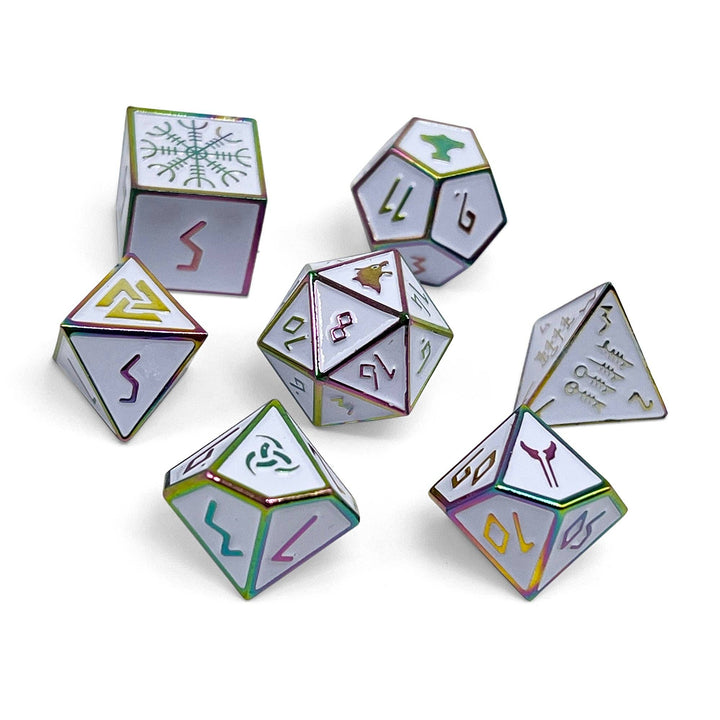 Norse Foundry Ice Storm - Norse Themed Metal Dice Set NE31726
