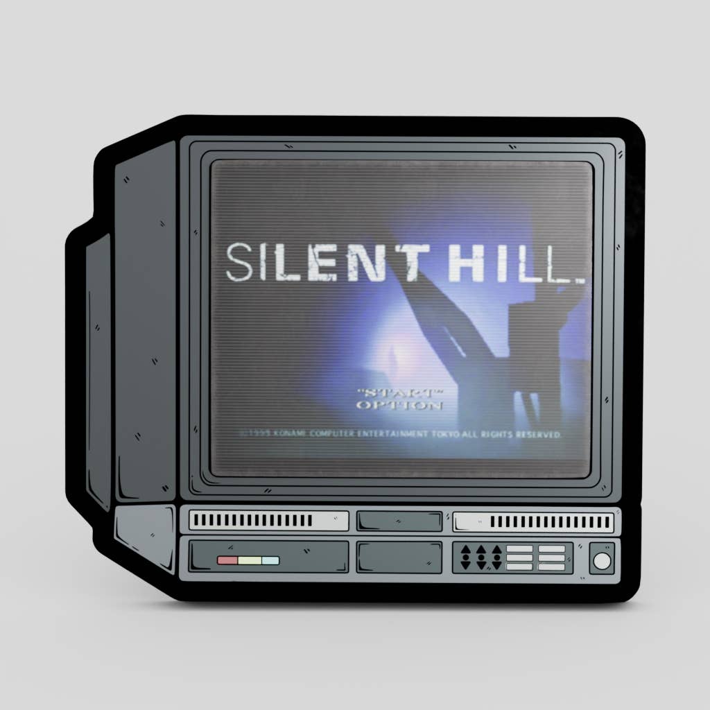 2.5" Lenticular Silent Hill CRTV Enamel Pin - NE32726
