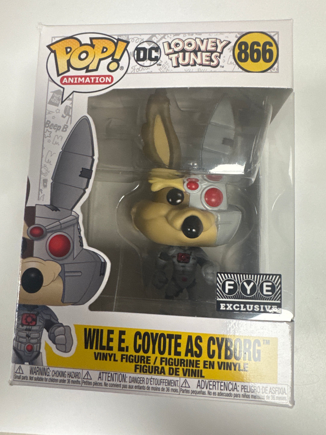 Funko Pop! Wile E. Coyote as Cyborg #866 FYE DC X Looney Tunes FP73026