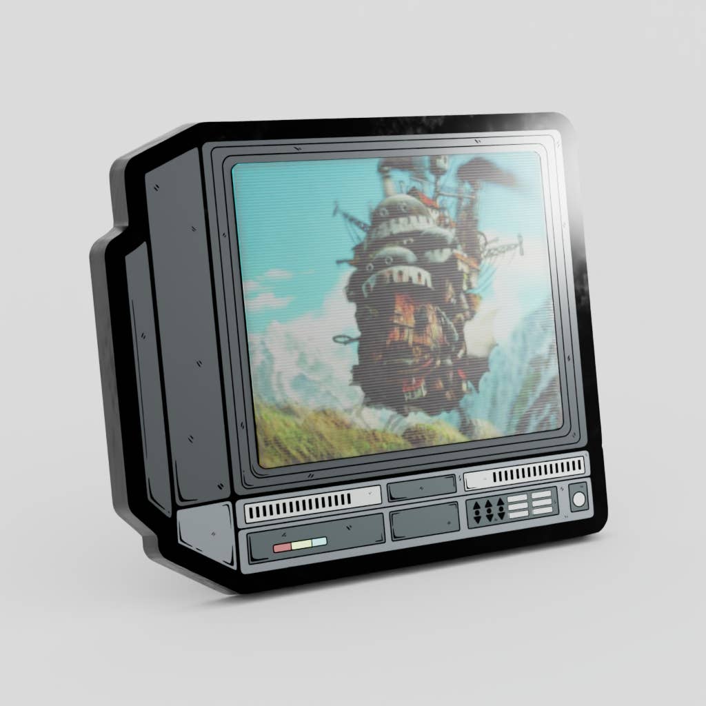 2.5" Lenticular Howls Moving Castle CRTV Enamel Pin - NE32726