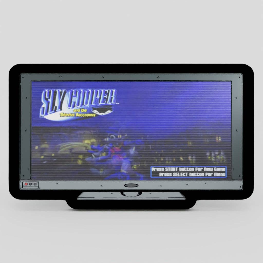 Monitor Lenticular Sly Cooper Enamel Pin EN81926