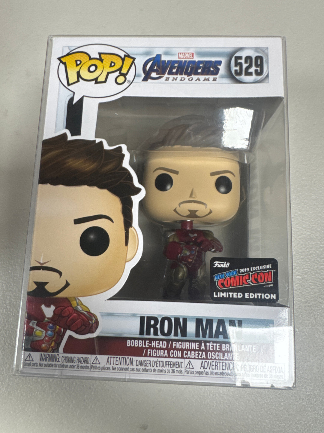 Funko Pop! Iron Man #529 2019 New York Comic Con Marvel Avengers Endgame   FP72826