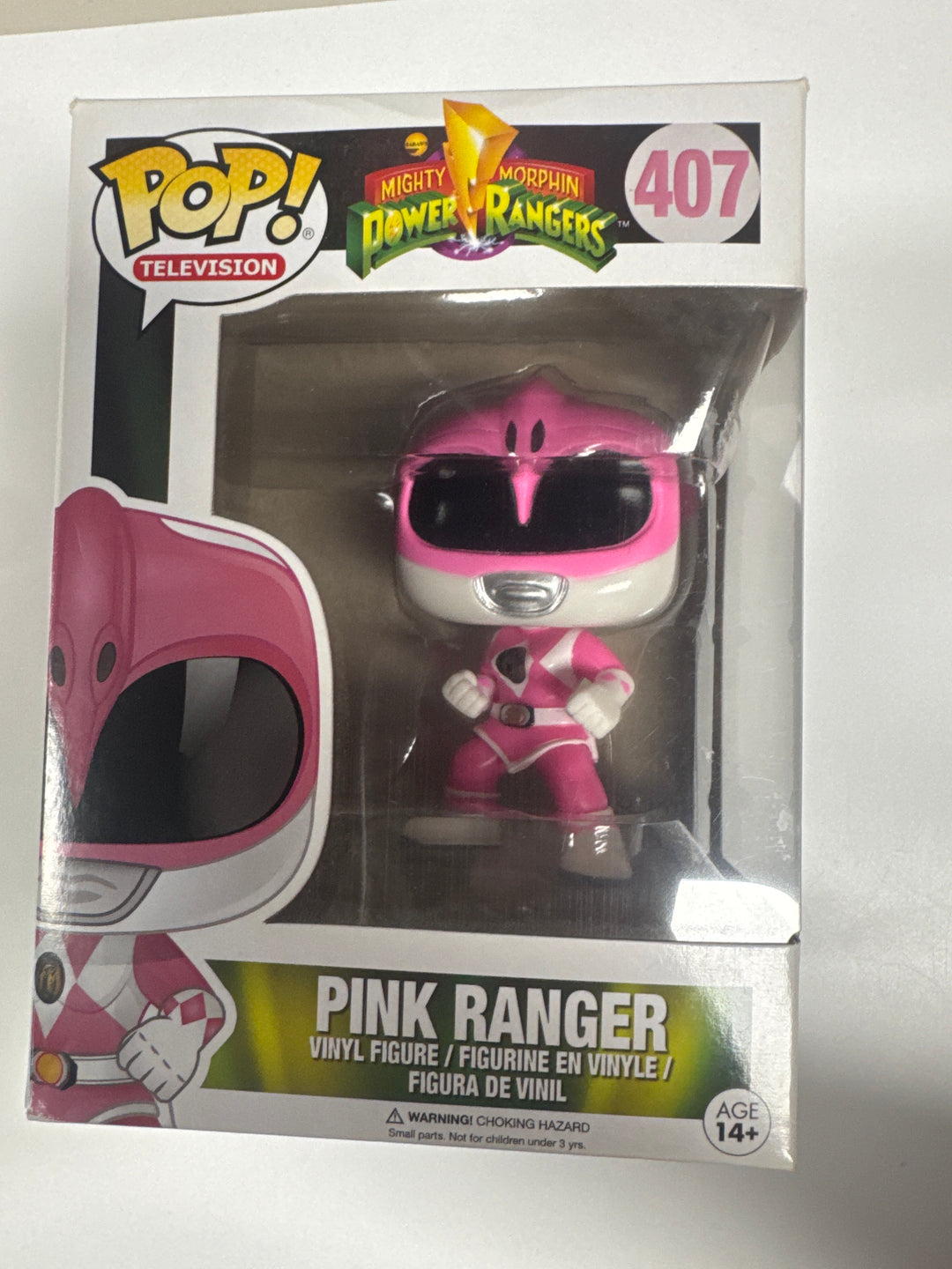 Funko Pop! Pink Ranger #407 Mighty Morphin Power Rangers BOX HAS SOME DAMAGE FP81026