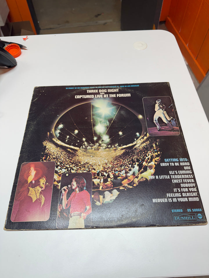 Three Dog Night Was Captured Live at the Forum (NM Condition) Vinyl Record   VR31726