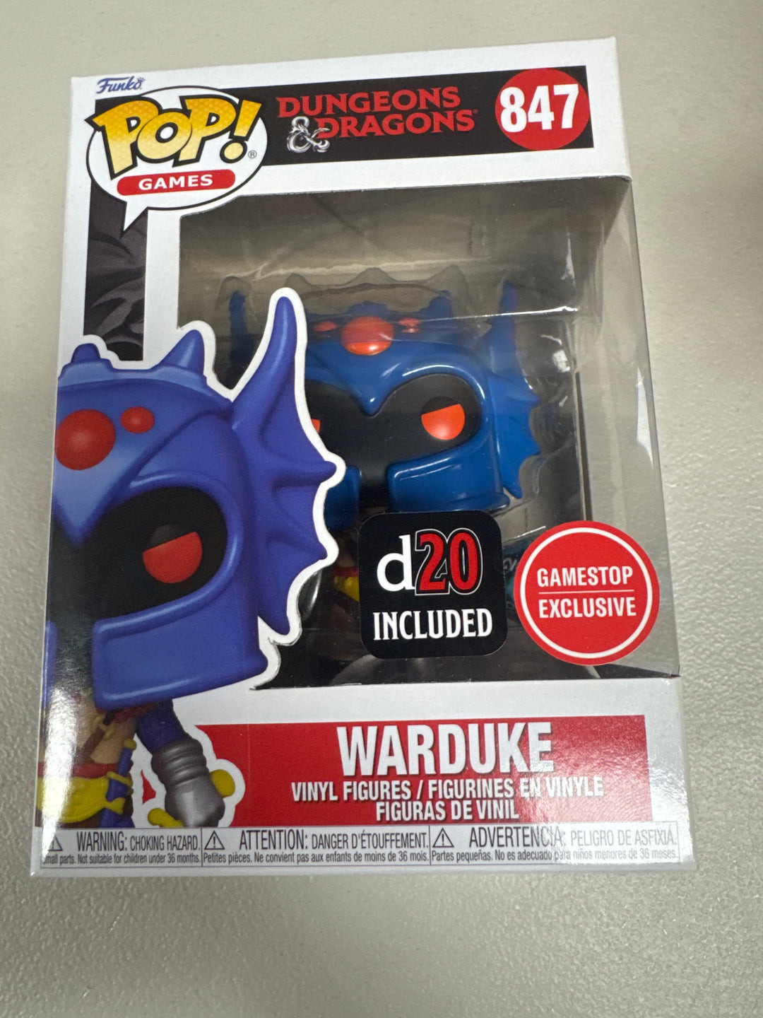 Funko Pop! Warduke (With D20) Gamestop Dungeons and Dragons FP8426
