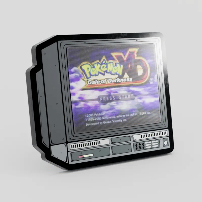 2.5" Lenticular Pokemon Gale Darkness CRTV Enamel Pin - NE32726