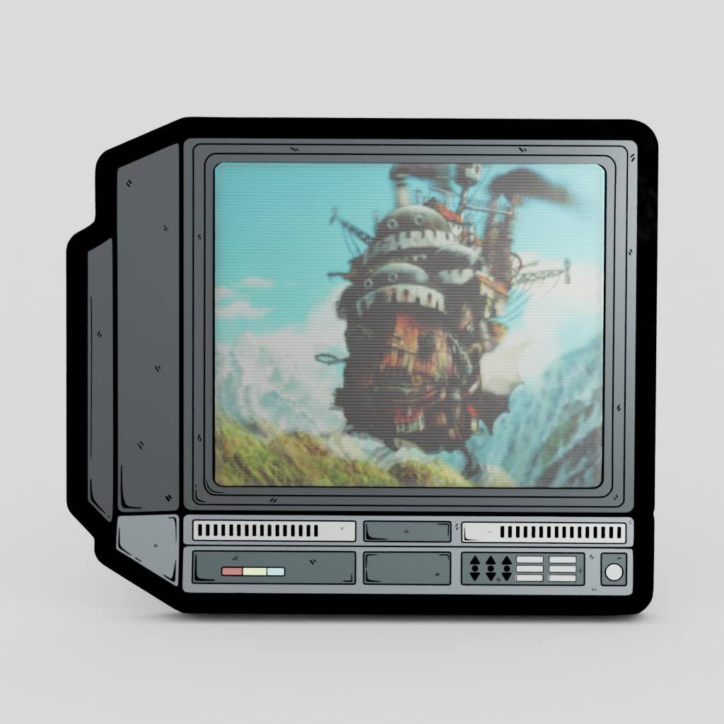 2.5" Lenticular Howls Moving Castle CRTV Enamel Pin - NE32726