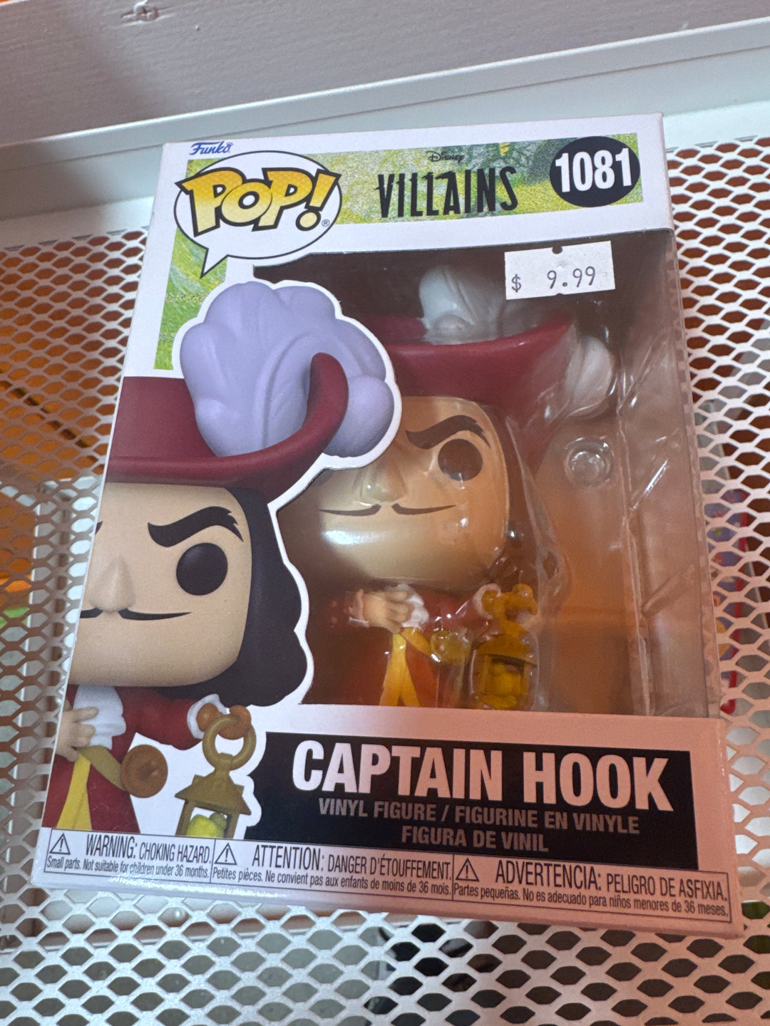 Funko Pop! Captain Hook #1081 Disney Villains Peter Pan FP4726