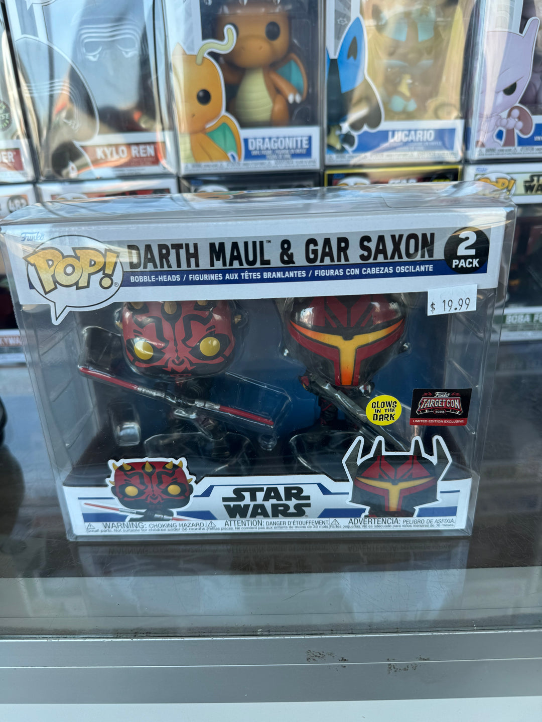 Star Wars Darth Maul And Gar Saxon 2 Pack (Glow In The Dark) (Target Exclusive) - Funko Pop