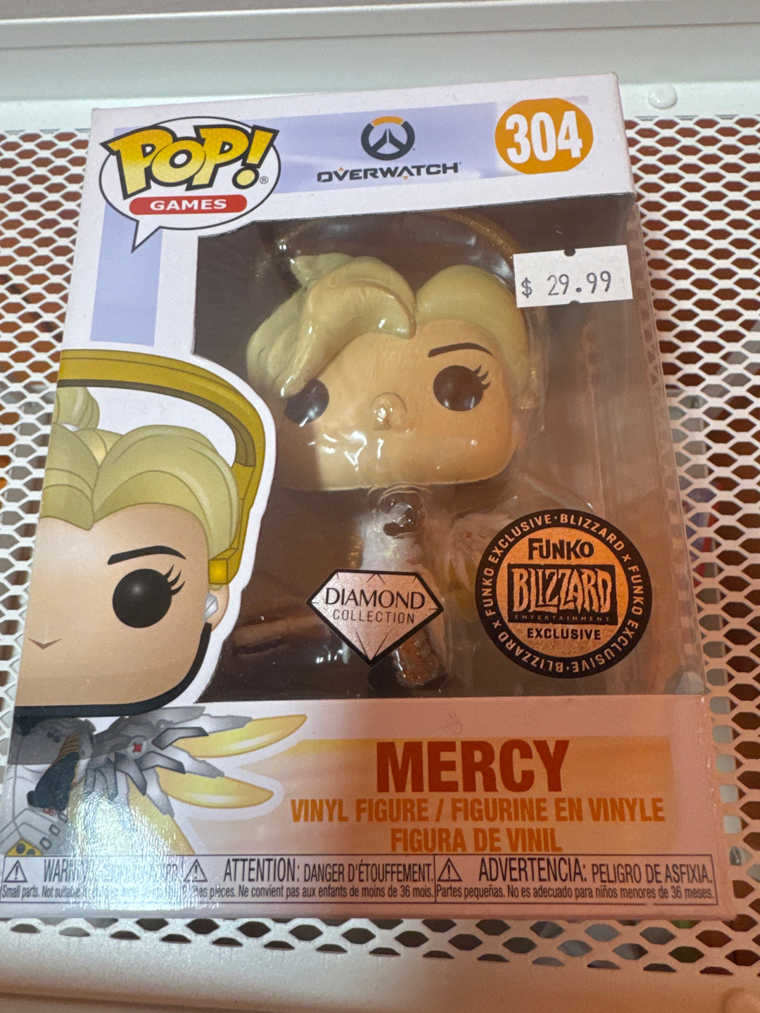 Funko Pop! Mercy #304 Diamond Blizzard Exclusive Overwatch FP4726