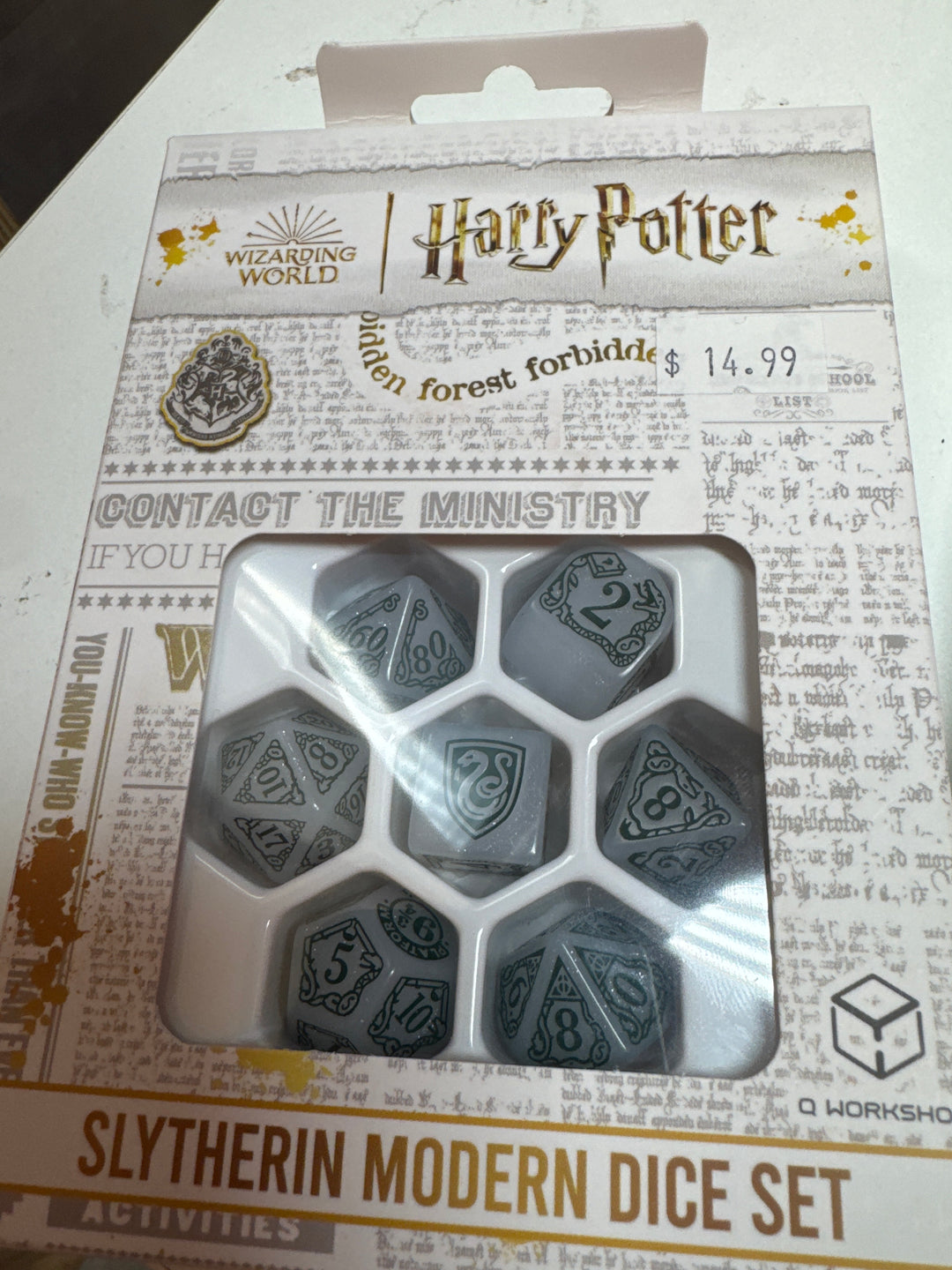 Harry Potter: Slytherin Modern Dice Set MD42126