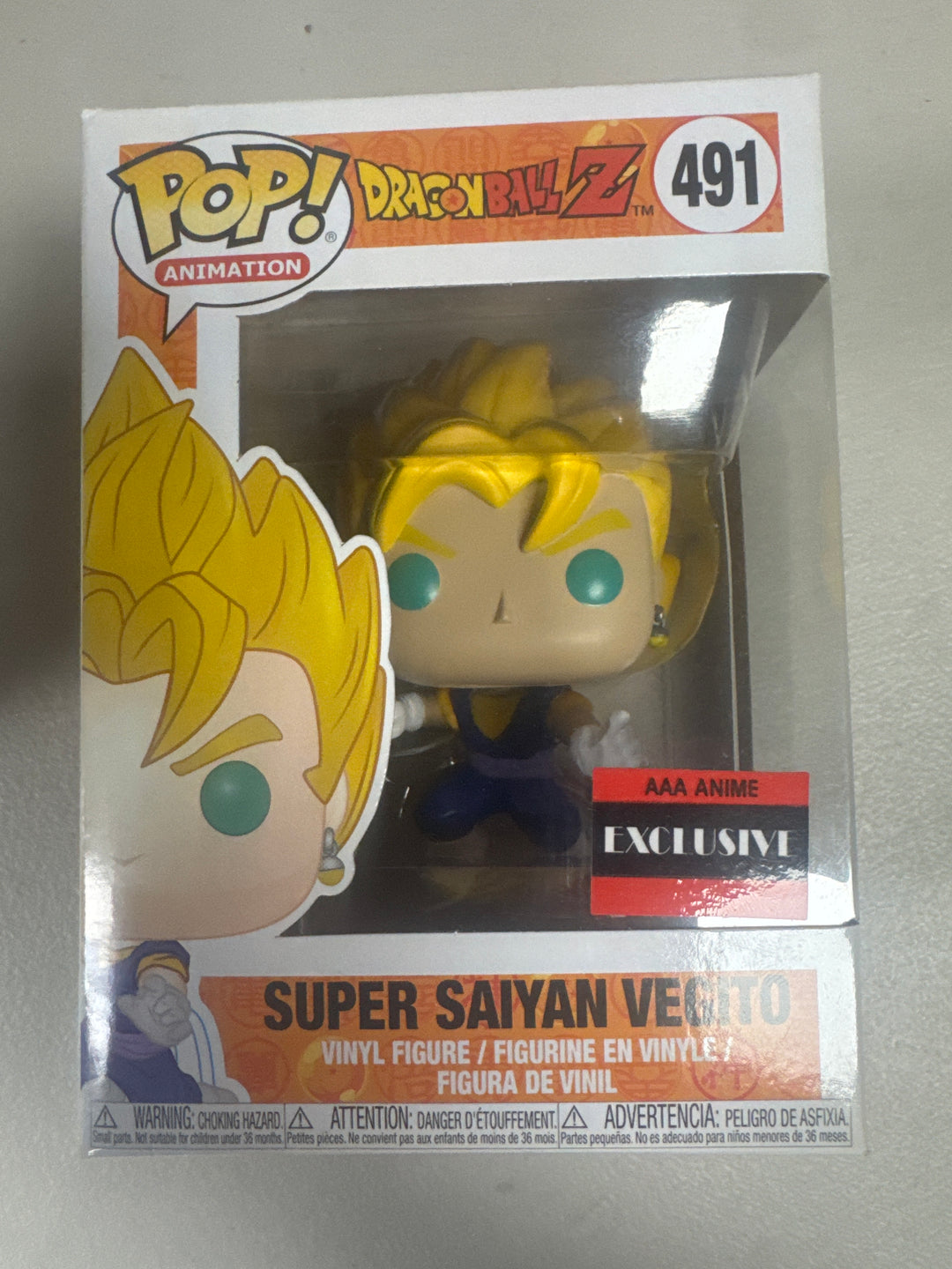 Funko Pop! Super Saiyan Vegito #491 AAA Anime Dragon Ball Z  FP92526