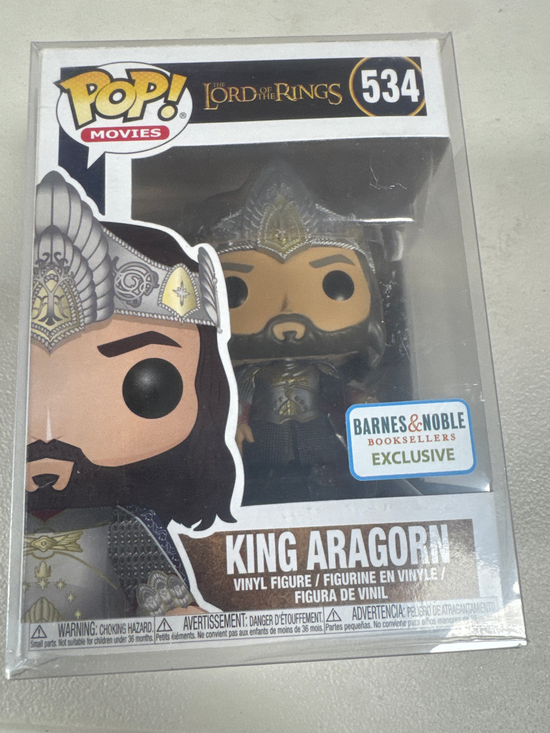 Funko Pop! King Aragorn #534 Barnes and Noble The Lord of the Rings FP92826