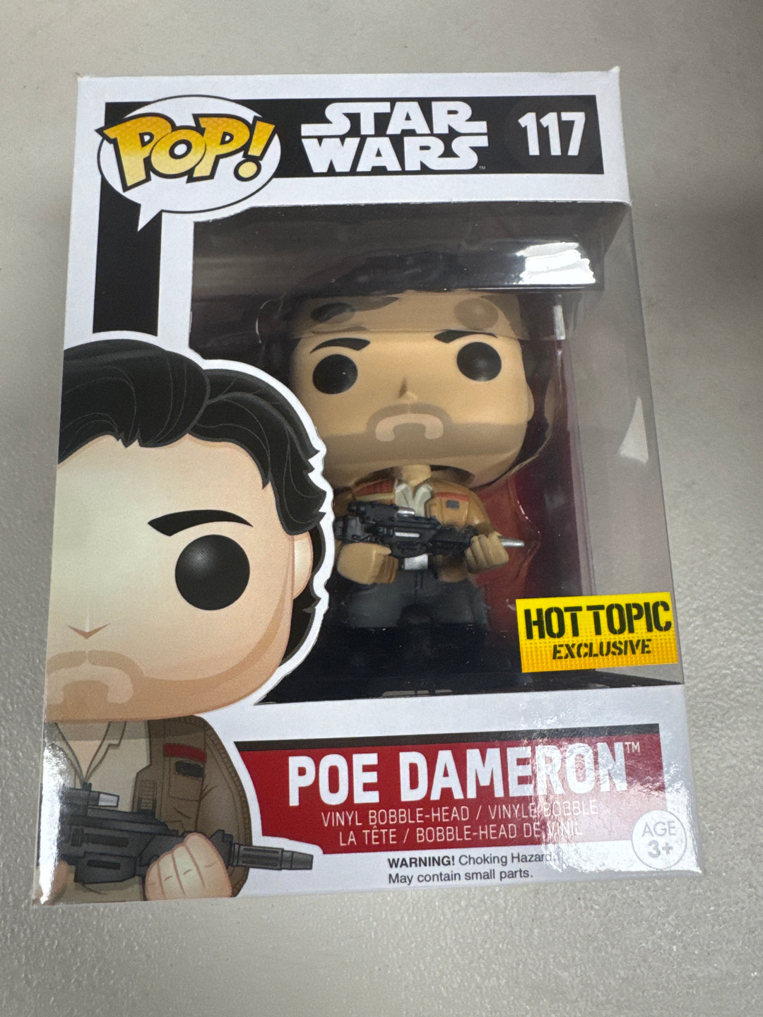 Funko Pop! Poe Dameron #117 Hot Topic Star Wars  FP101326