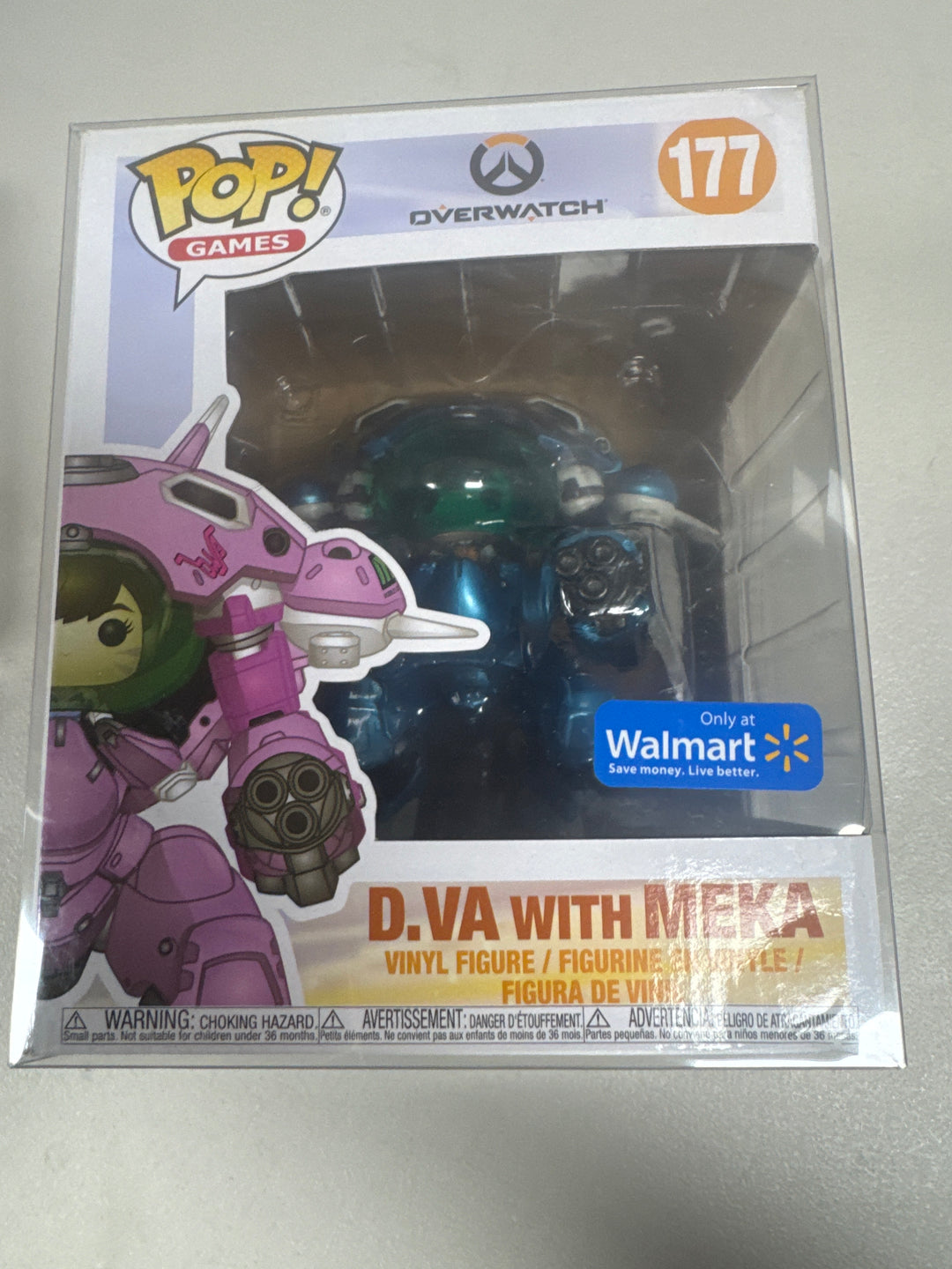 Funko Pop! D.VA With Meka (Blueberry) #177 Walmart Overwatch  FP82126