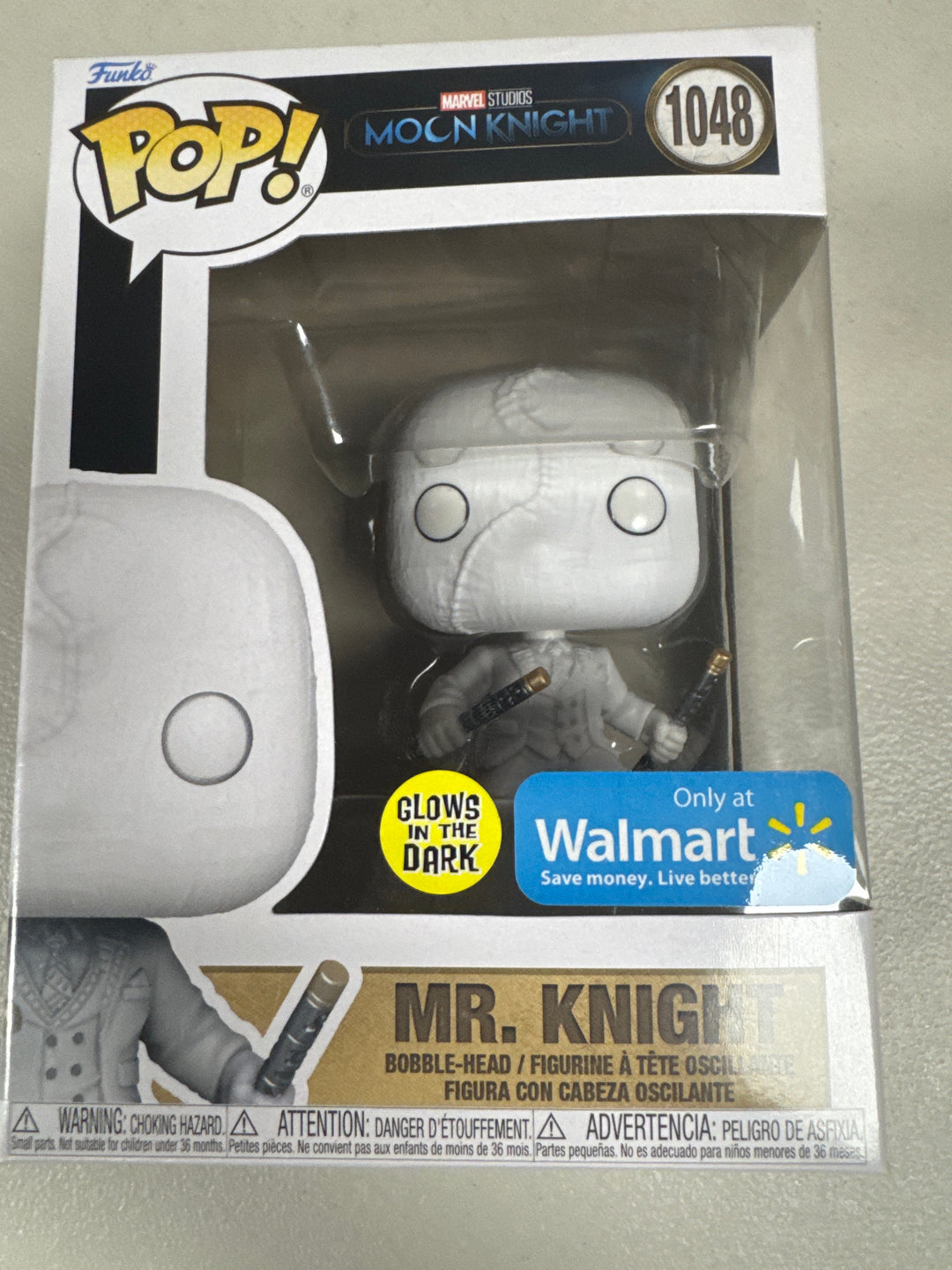 Funko Pop! Mr. Knight #1048 GITD Walmart Marvel Moon Knight FP10626