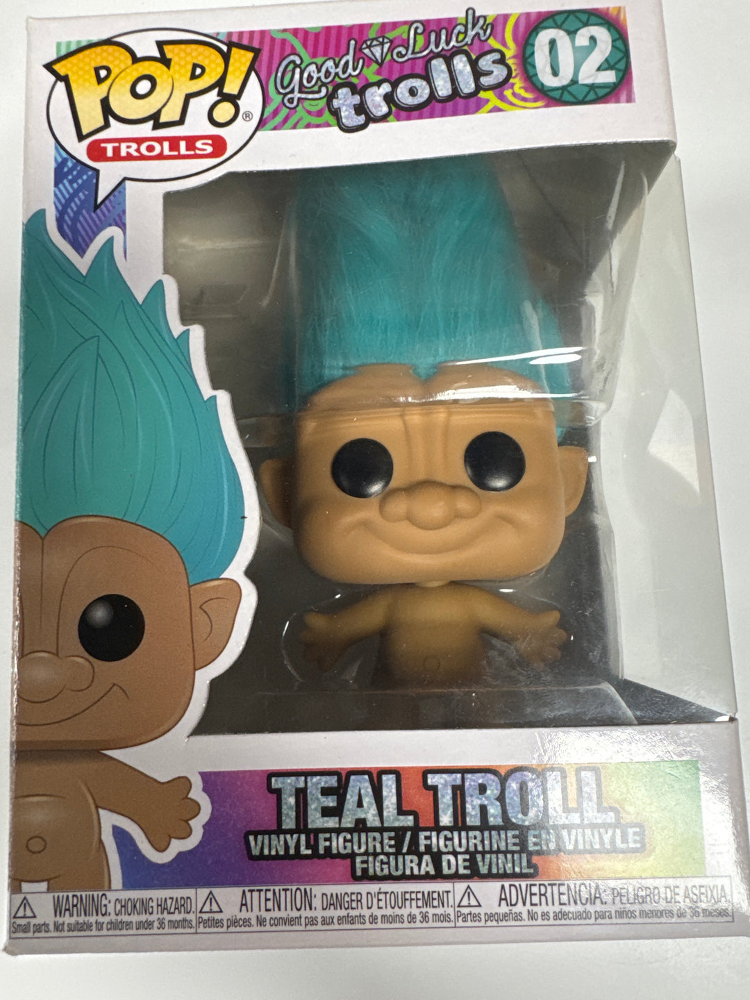 Funko Pop! Teal Troll #02 Good Luck Trolls FP73026