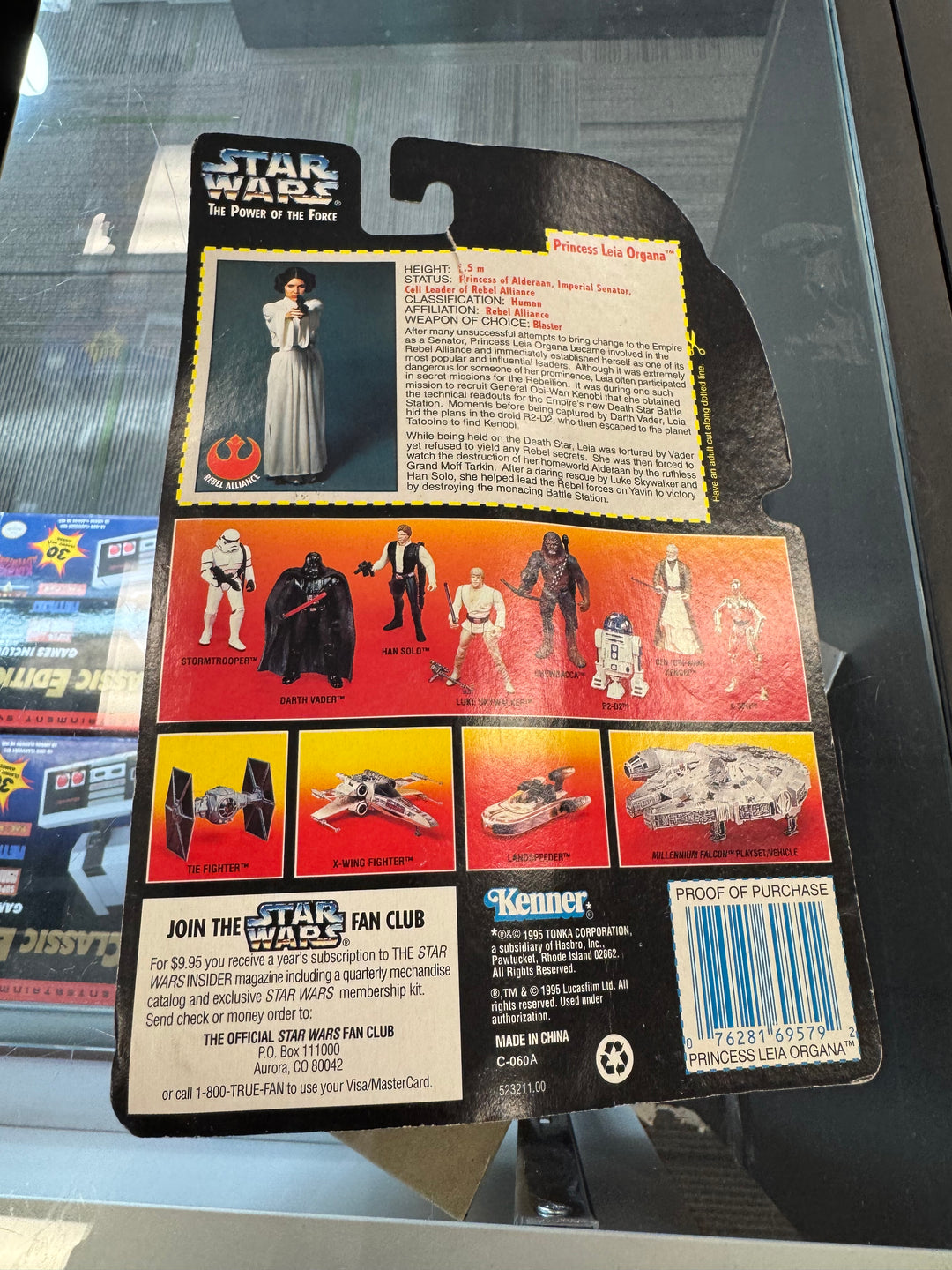 Star Wars Princess Leia Organa Action Figure Power of the Force 1995 Kenner New 36251