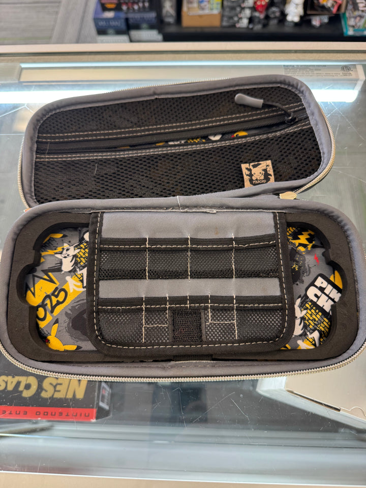 Pokemon Pikachu Black Nintendo Switch/ Lite Carrying Case Pre-Owned  31325