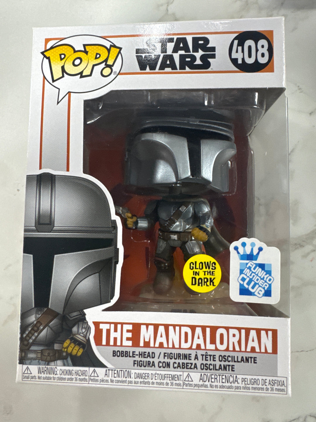 Funko Pop! The Mandalorian #408 GITD Insider Club Star Wars FP72026