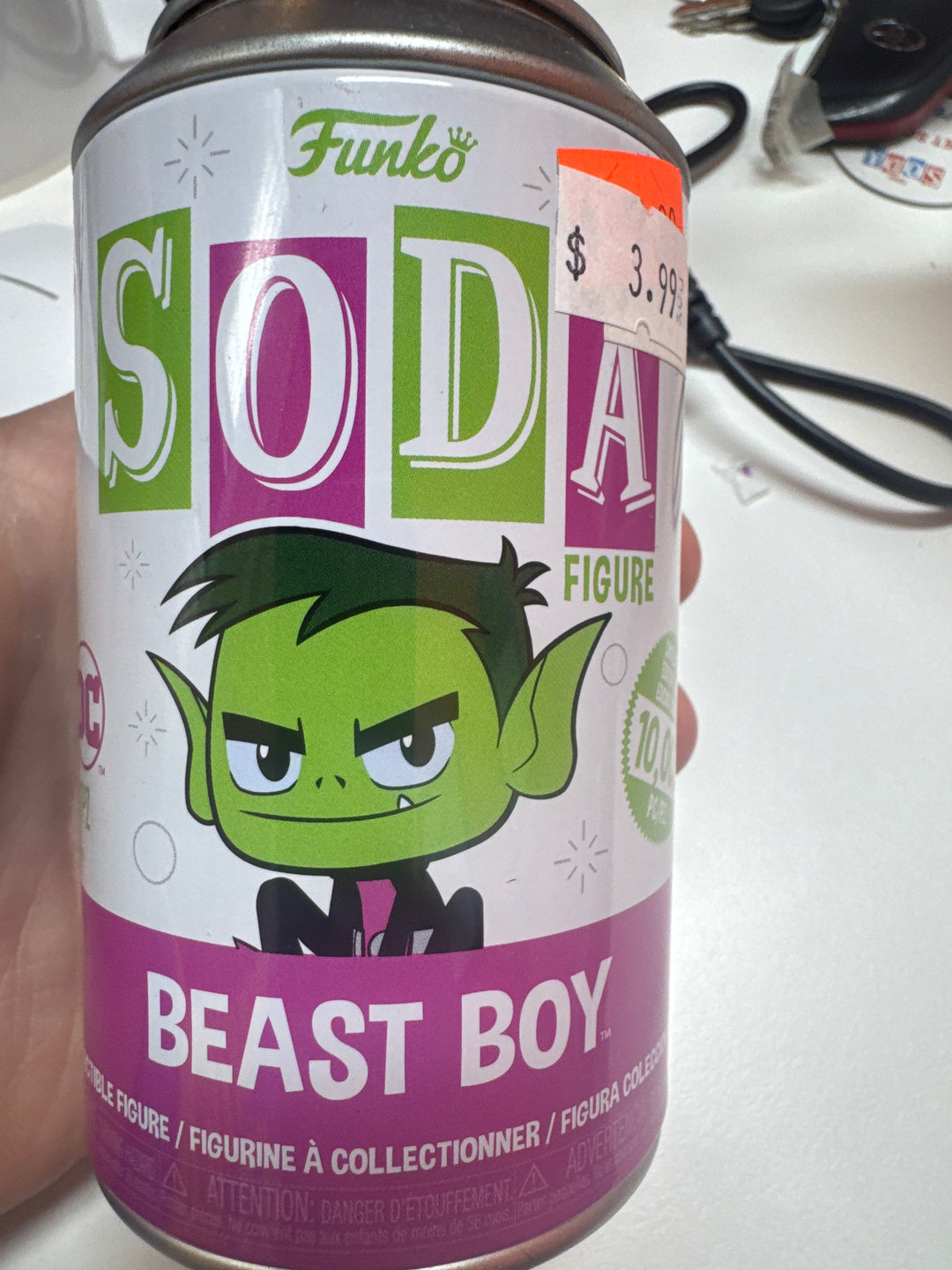 Funko Soda - Teen Titans Go Beast Boy - Opened MD31626