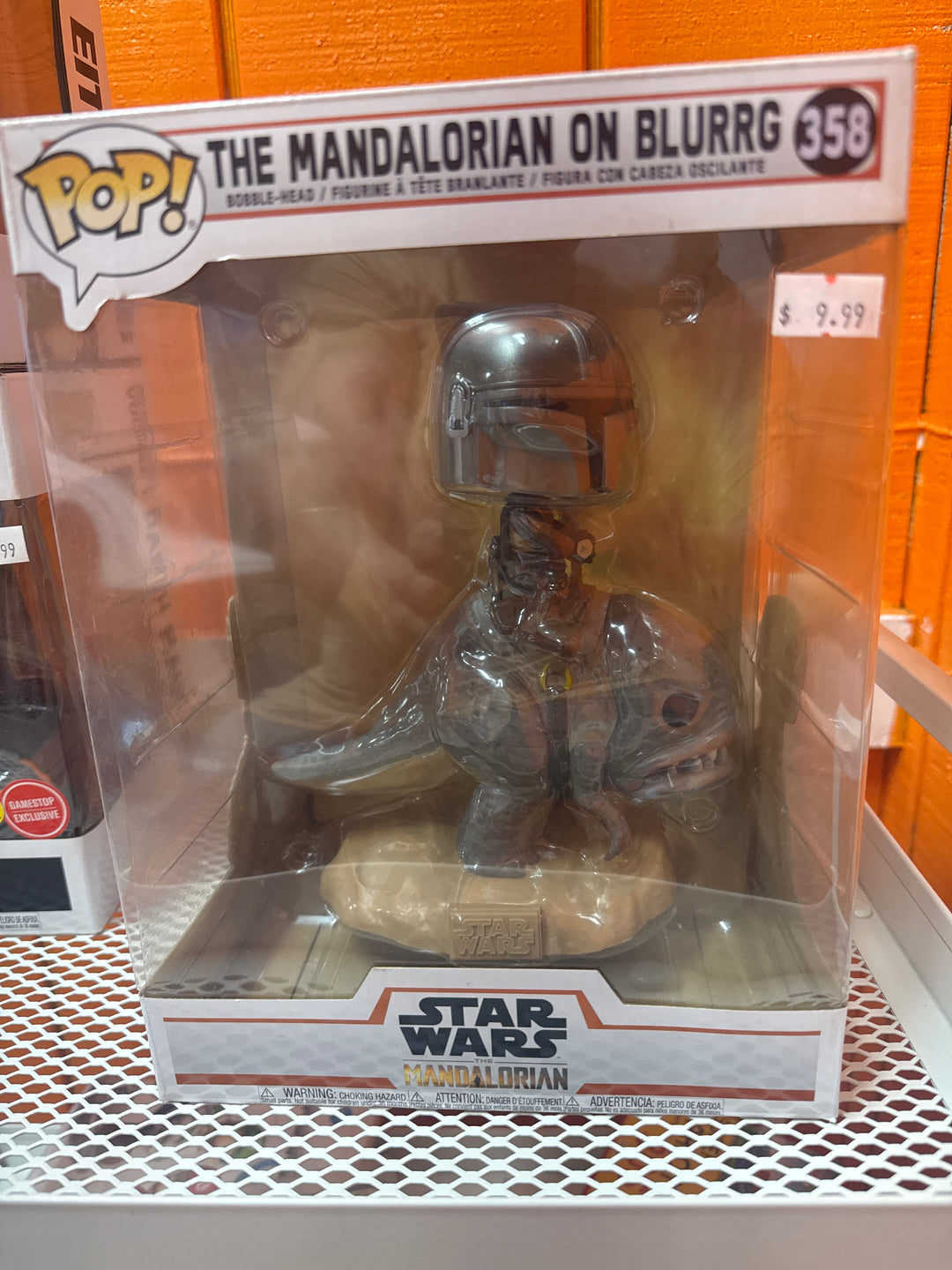 Funko Pop! The Mandalorian On Blurrg #338 Star Wars FP41626