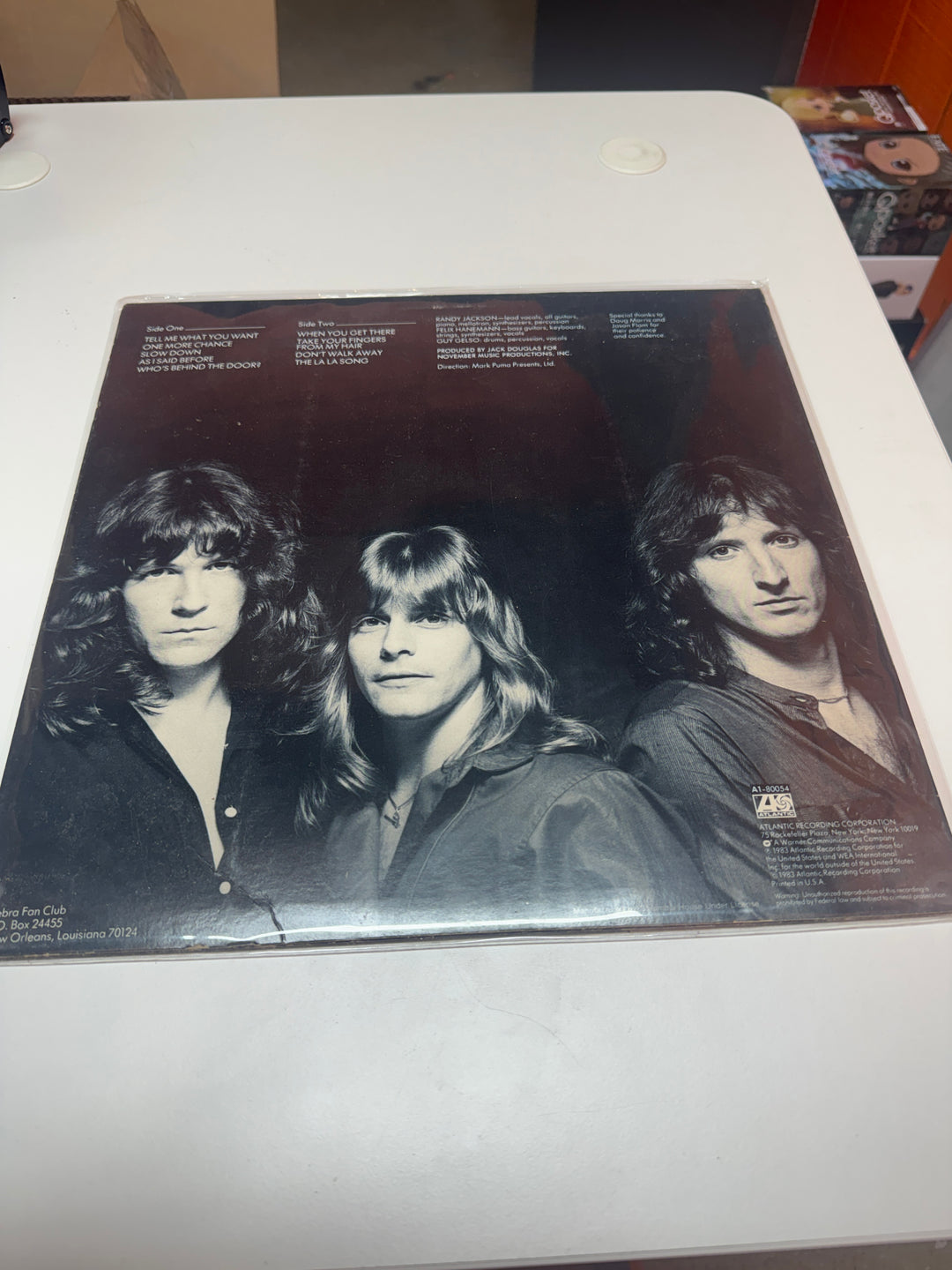 Zebra - S/T (VG Condition) Vinyl Record   VR32026