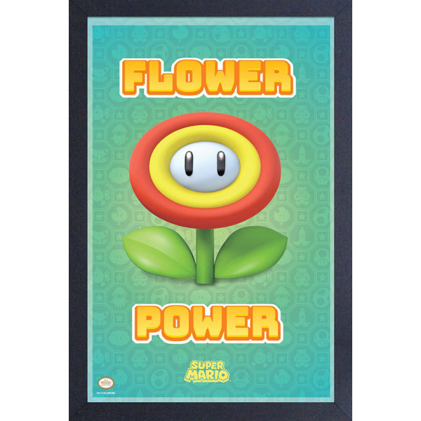 Mario Flower Power Art Print