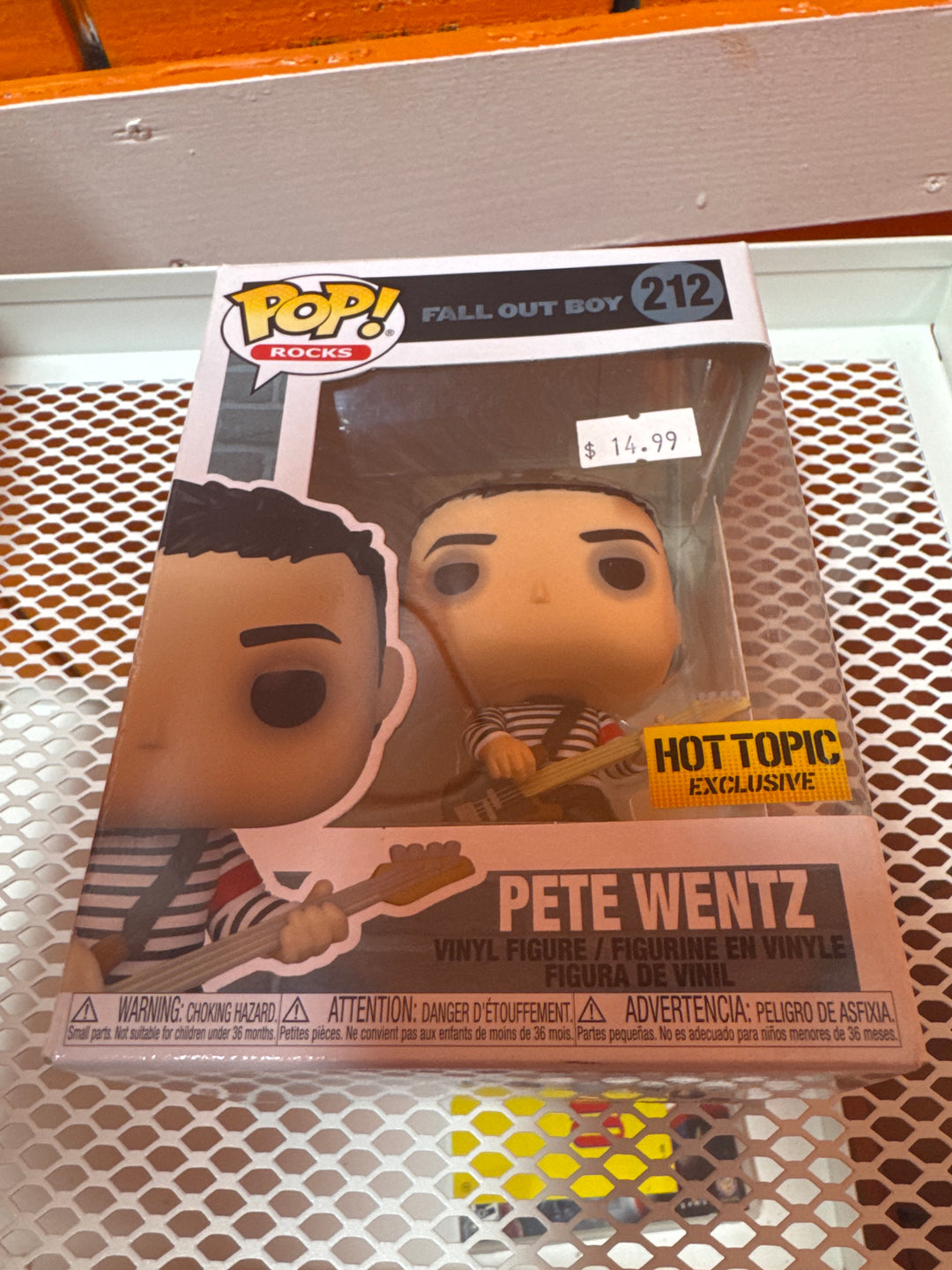 Funko Pop! Pete Wentz #212 Hot Topic Fall Out Boy FP4626
