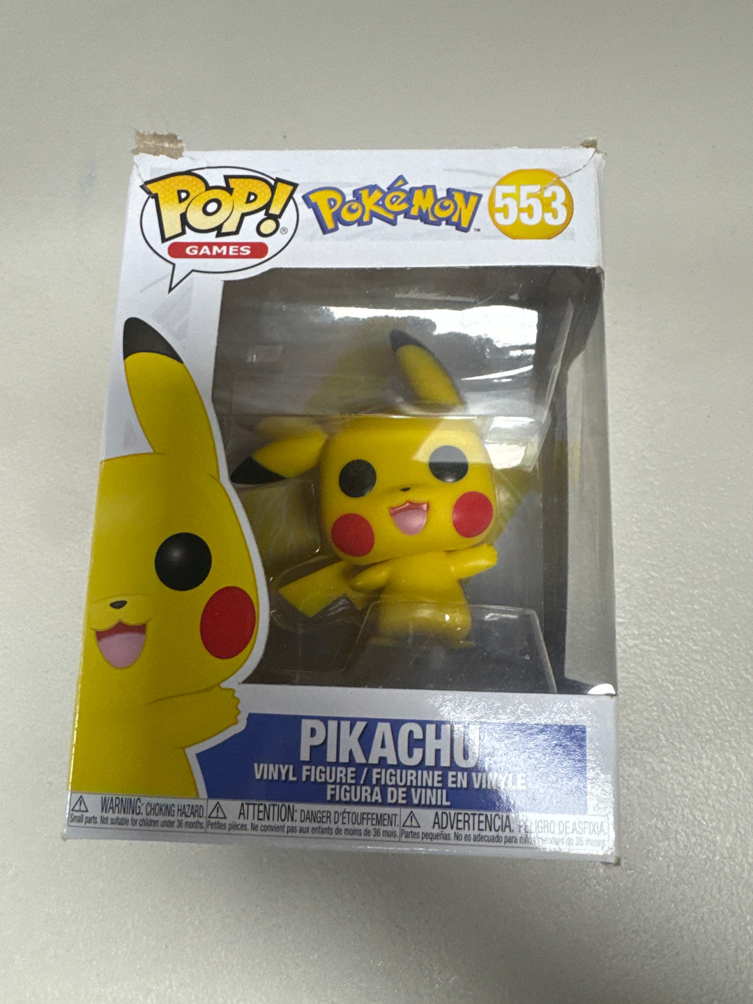 Funko Pop! - Pikachu #553 Pokemon CRUSHED BOX  FP72126