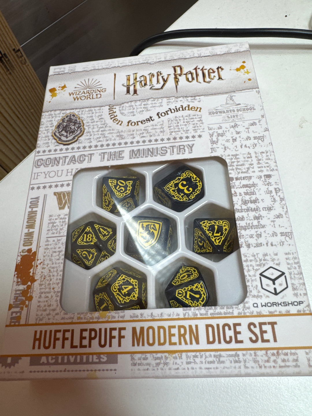 Harry Potter: Hufflepuff Modern Dice Set MD42126