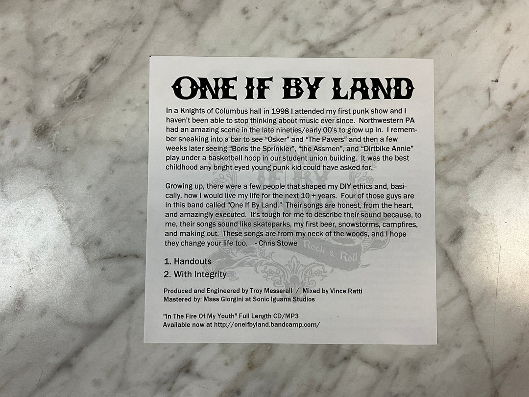 Anti-Flag / One If By Land - 20 Years of Hell: Volume 4 (February 2014 Green Translucent Vinyl, Numbered) Very Good Plus VR101726