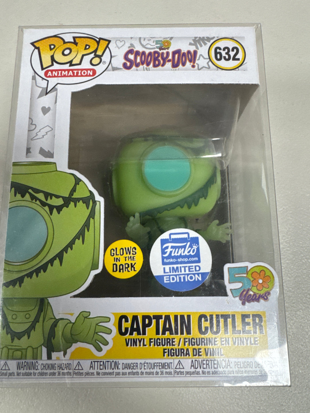 Funko Pop! Captain Cutler #632 GITD Limited  Scooby Doo FP72426