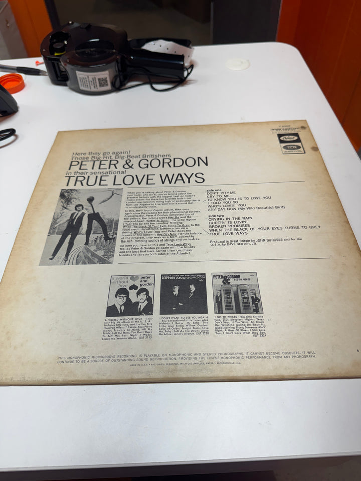 Peter and Gordon - True Love Ways (NM Condition) Vinyl Record   VR31726