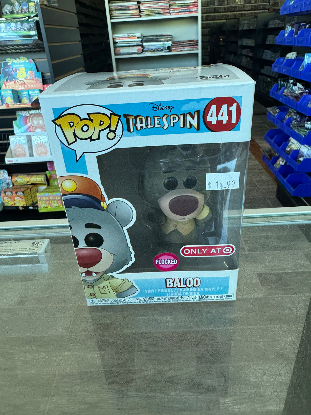 Disney Talespin Baloo Bear - (Flocked) - Target (Exclusive) #441 - Funko Pop
