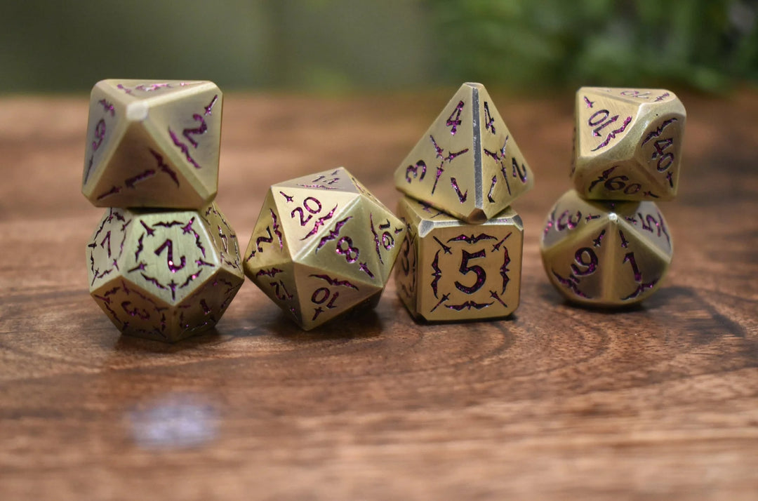 Blade of the Maiden Metal Dice Set - Misty Mountain Gaming MM51926
