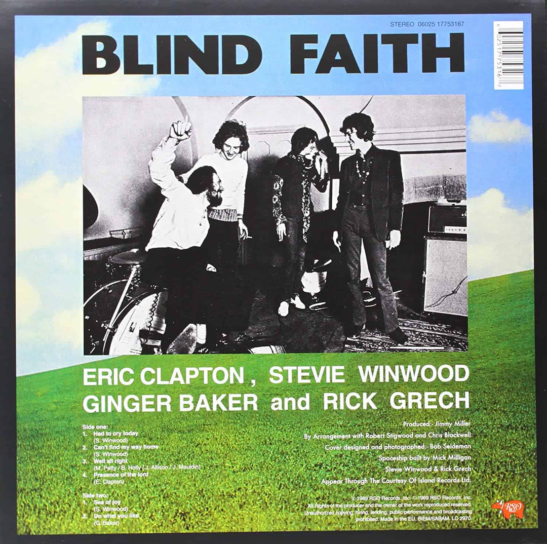 Blind Faith - Blind Faith [LP]  (180 Gram) - Vinyl Records NVR52026