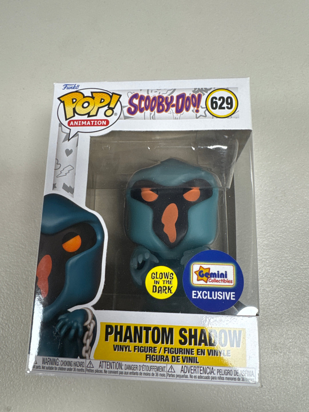 Funko Pop! Phantom Shadow #629 GITD Gemini Exclusive Scooby Doo FP72426