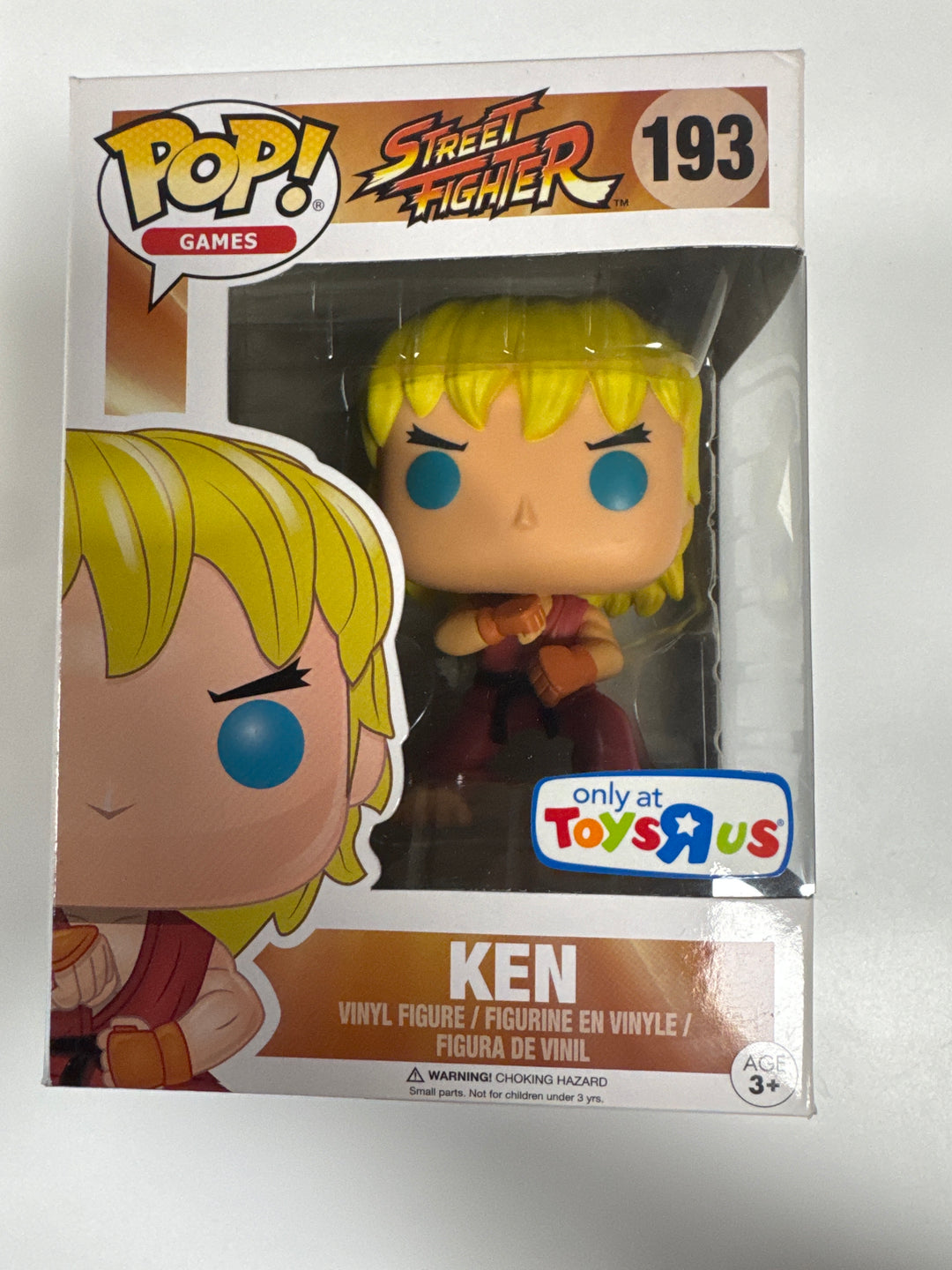 Funko Pop! Ken #193 Toy's R' Us  Street Fighter FP81026