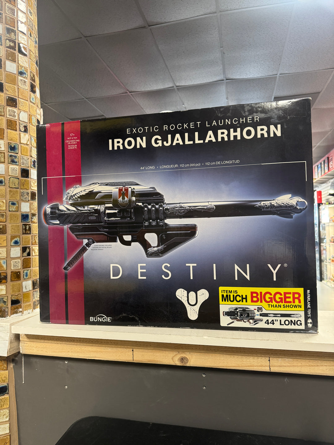 McFarlane Destiny Exotic Rocket Launcher Iron Gjallarhorn Replica (Pick Up in Store Only)