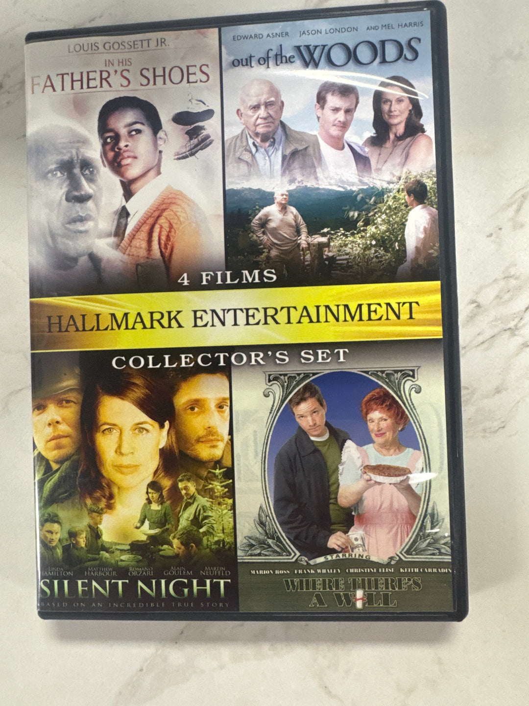 4 Film Hallmark Collector's Set - In His Father's Shoes/Out of the Woods/Silent Night/Where There's a Will - DVD PM9826