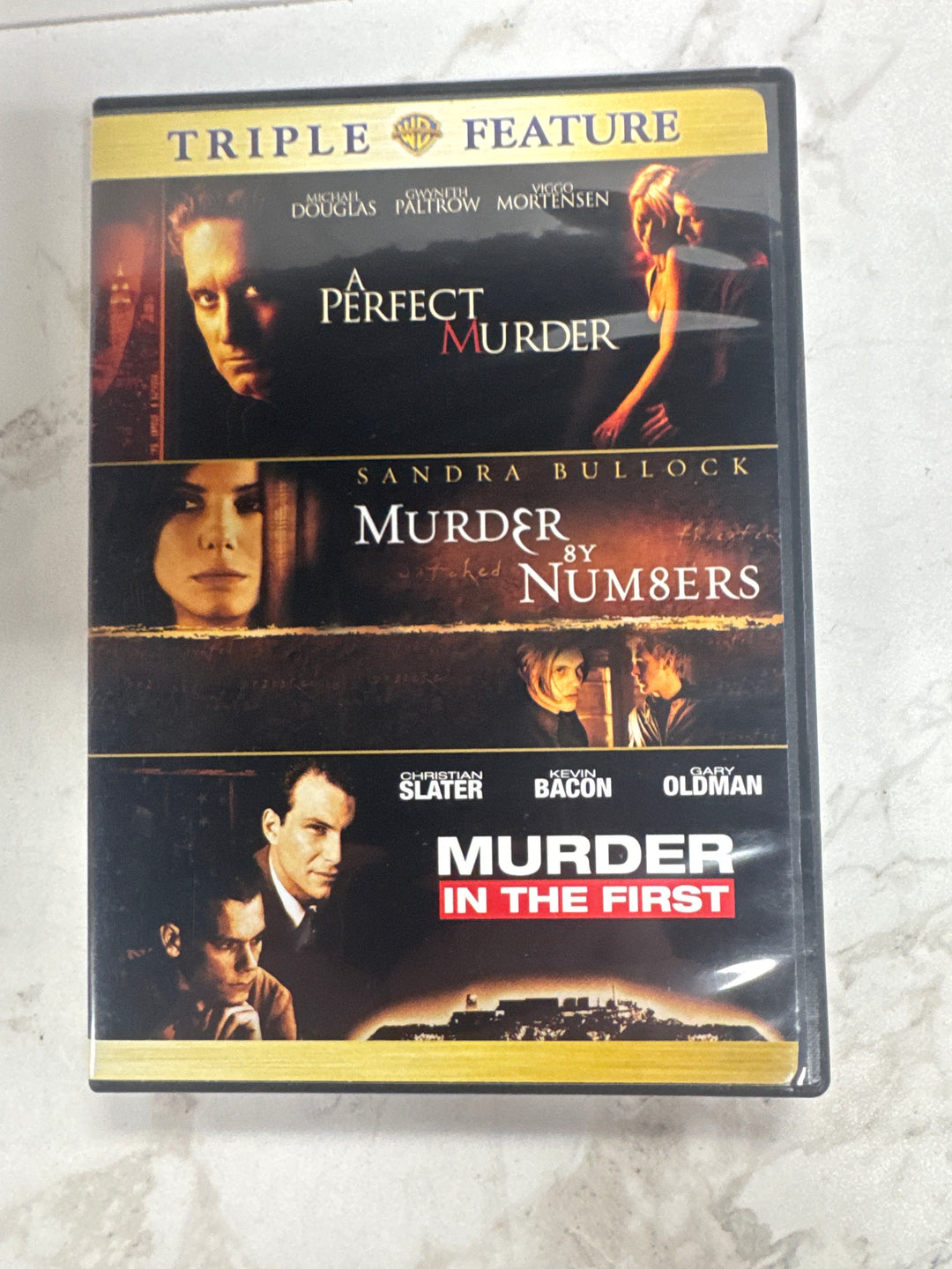 Triple Feature: A Perfect Murder/ Murder by Numbers/ Murder in The First - DVD PM9826