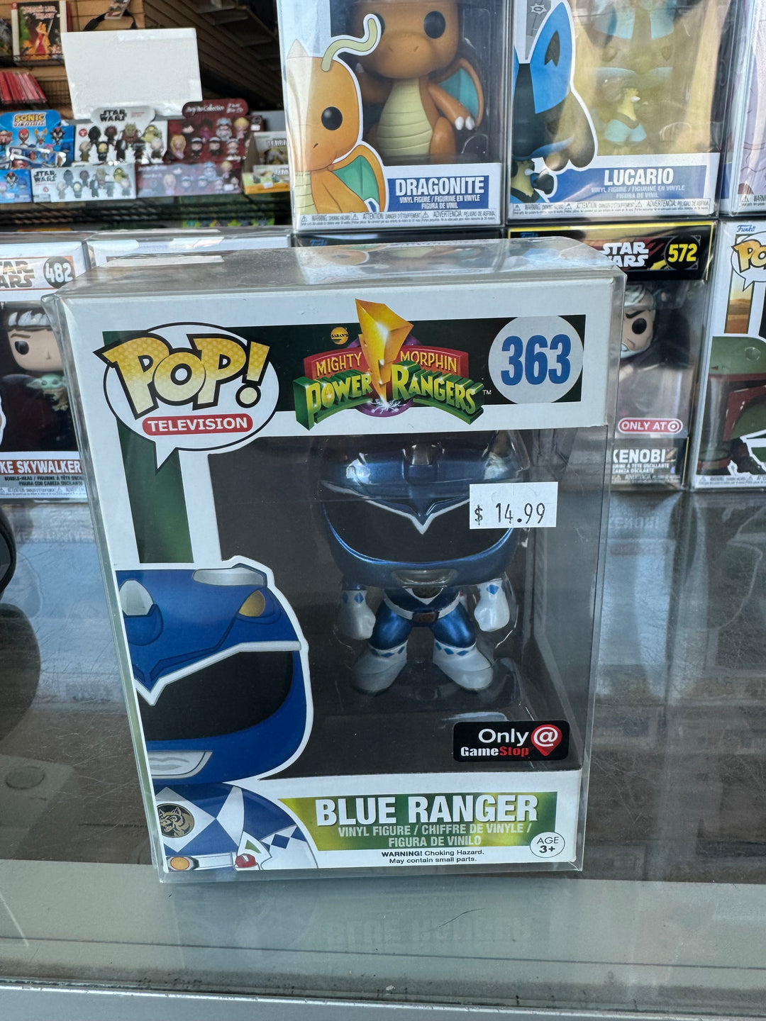 Power Rangers - Blue Ranger (Metallic) - GameStop Exclusive #363 - Funko Pop