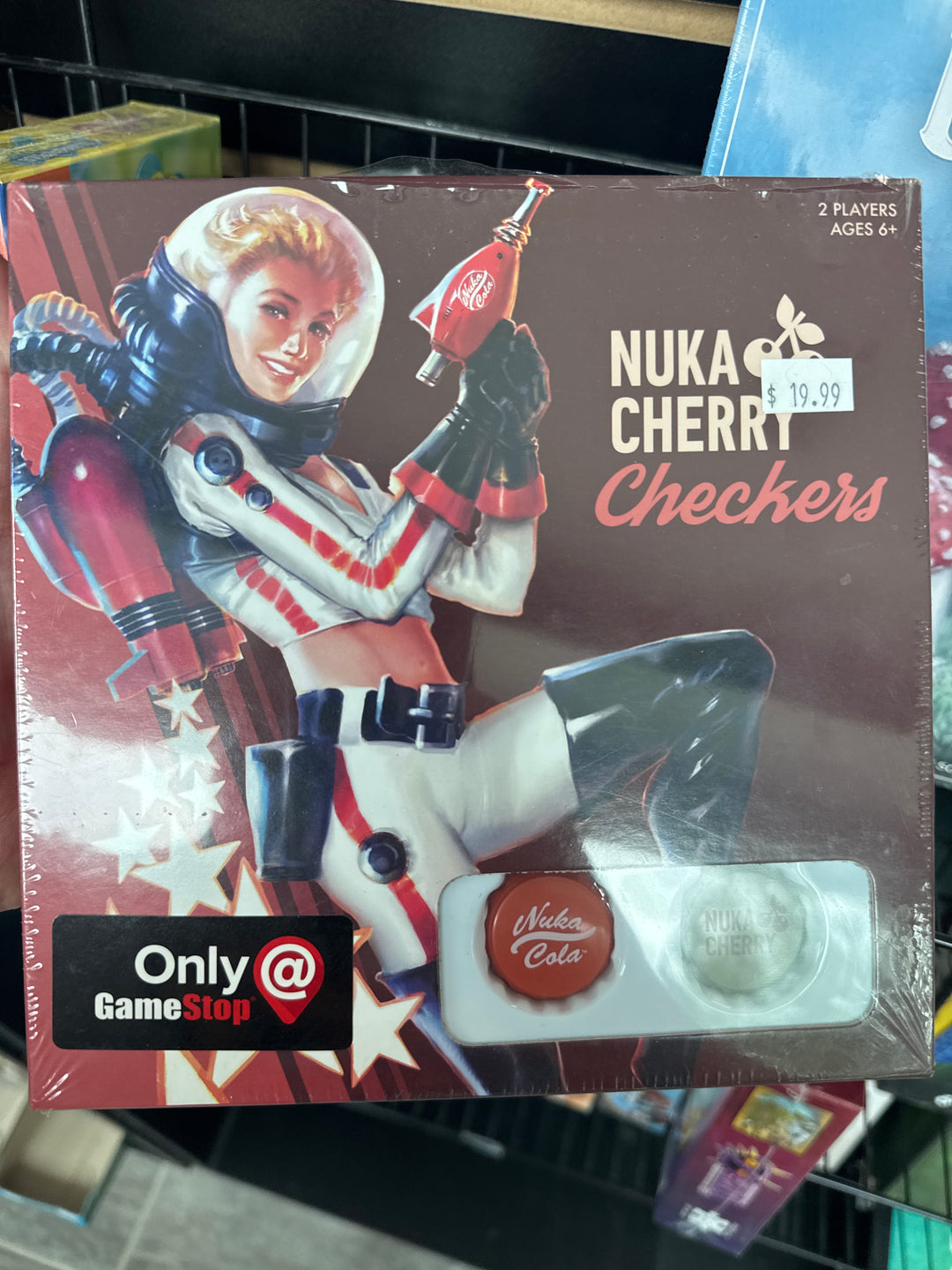 USAopoly Fallout Nuka Cherry Checkers Board Game NEW MD92325